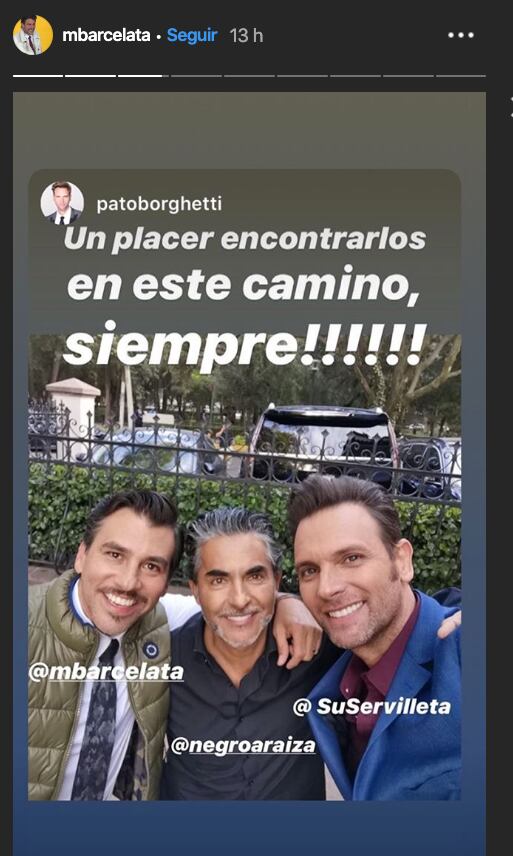 Mauricio Barcelata, Raúl Araiza y Patricio Borghetti