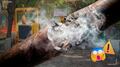 Fuga de gas durante trabajos de reencarpetamiento en Insurgentes Sur