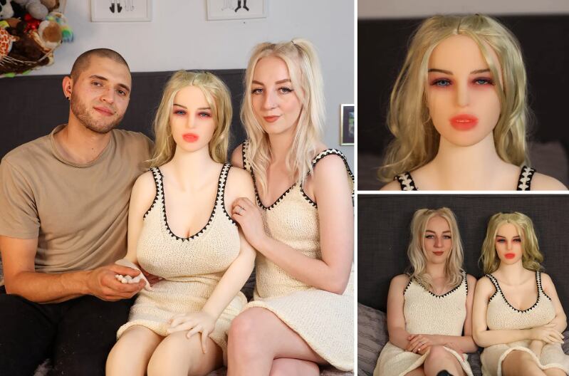 Char Gray, su esposo y su muñeca sexual