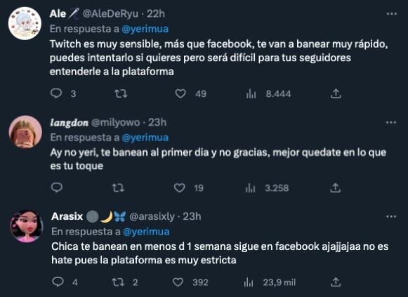 Seguidores de Yeri Mua le recomiendan quedarse en Facebook