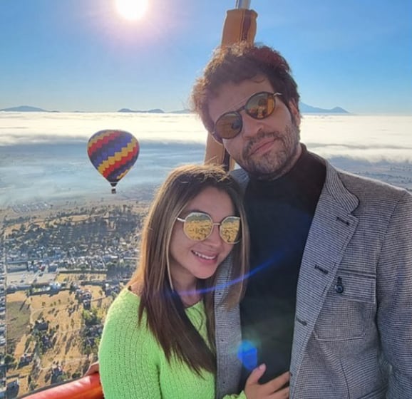 Daniela Luján y su novio Mario Alberto Monroy.