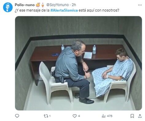 Memes por la prueba de alerta sísmica