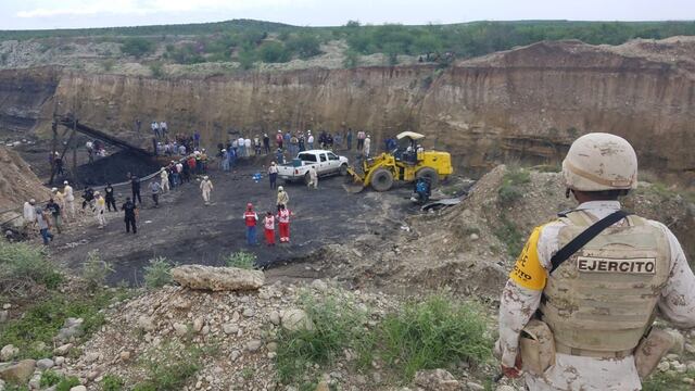Labores de rescate en mina de Múzquiz, Coahuila