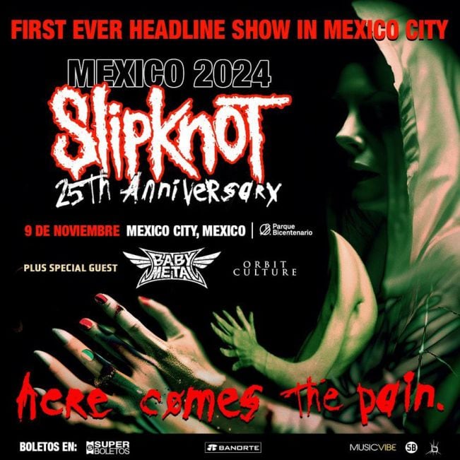 Babymetal en el concierto de Slipknot en México