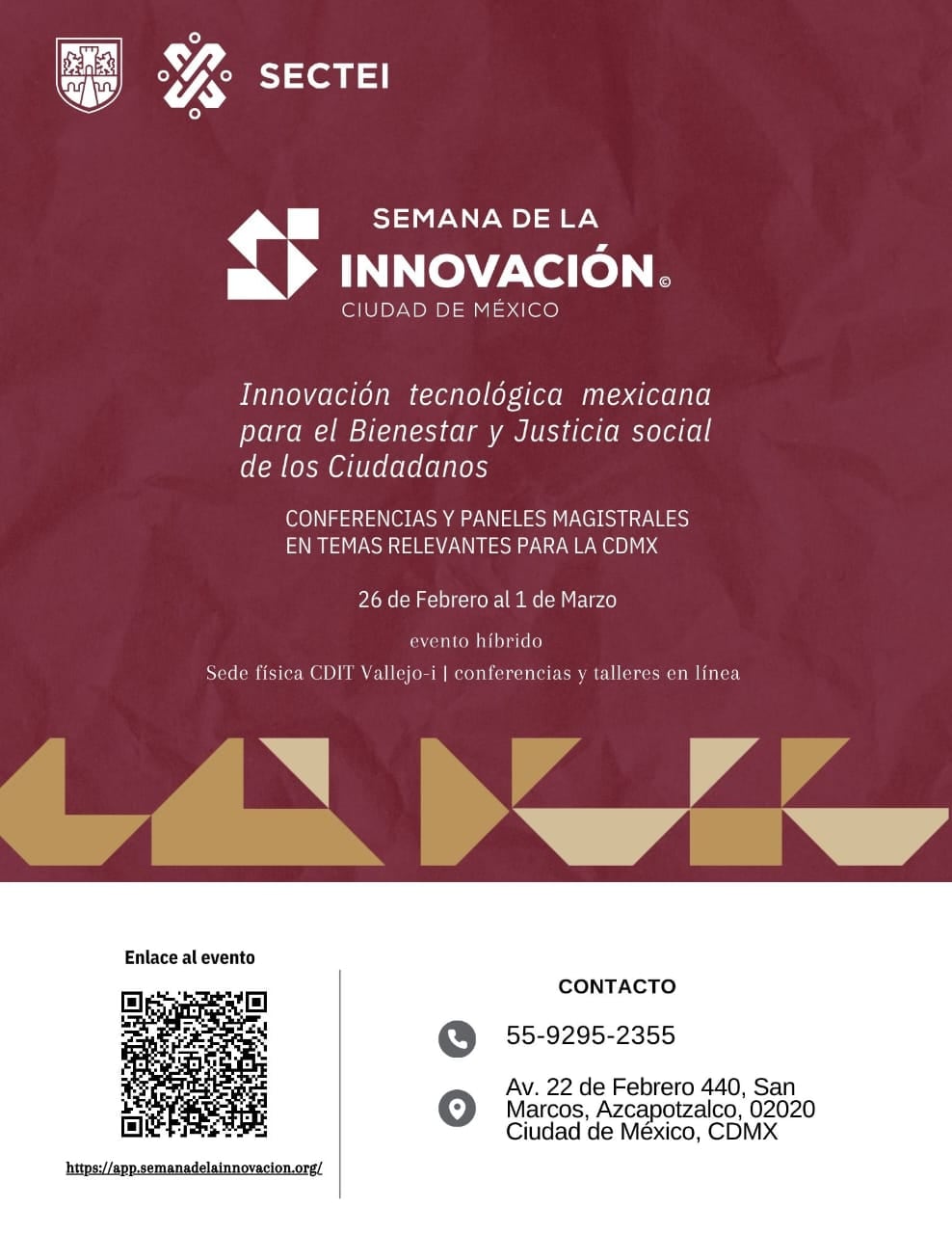 Semana de la Innovación: “Innovación tecnológica mexicana para el Bienestar y Justicia social de los Ciudadanos”