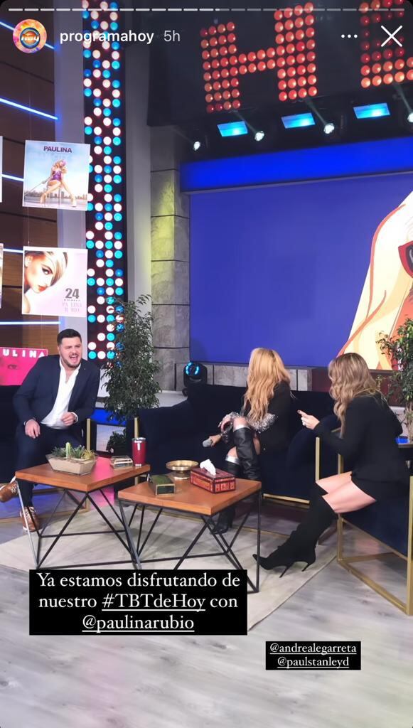¿Paulina Rubio ignoró a Andrea Legarreta?