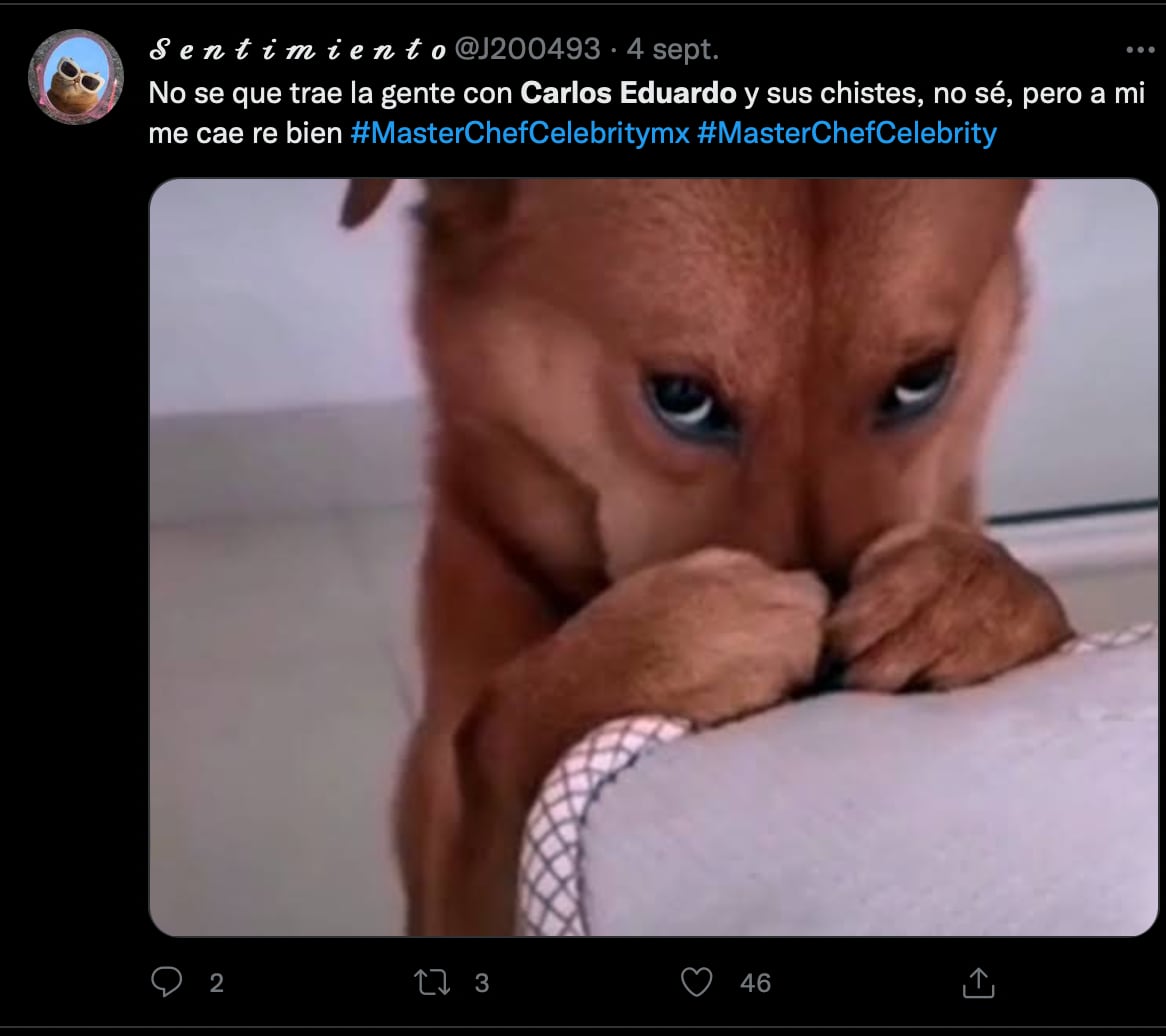 Carlos Eduardo Rico sensible conquista corazones y memes en MasterChef Celebrity