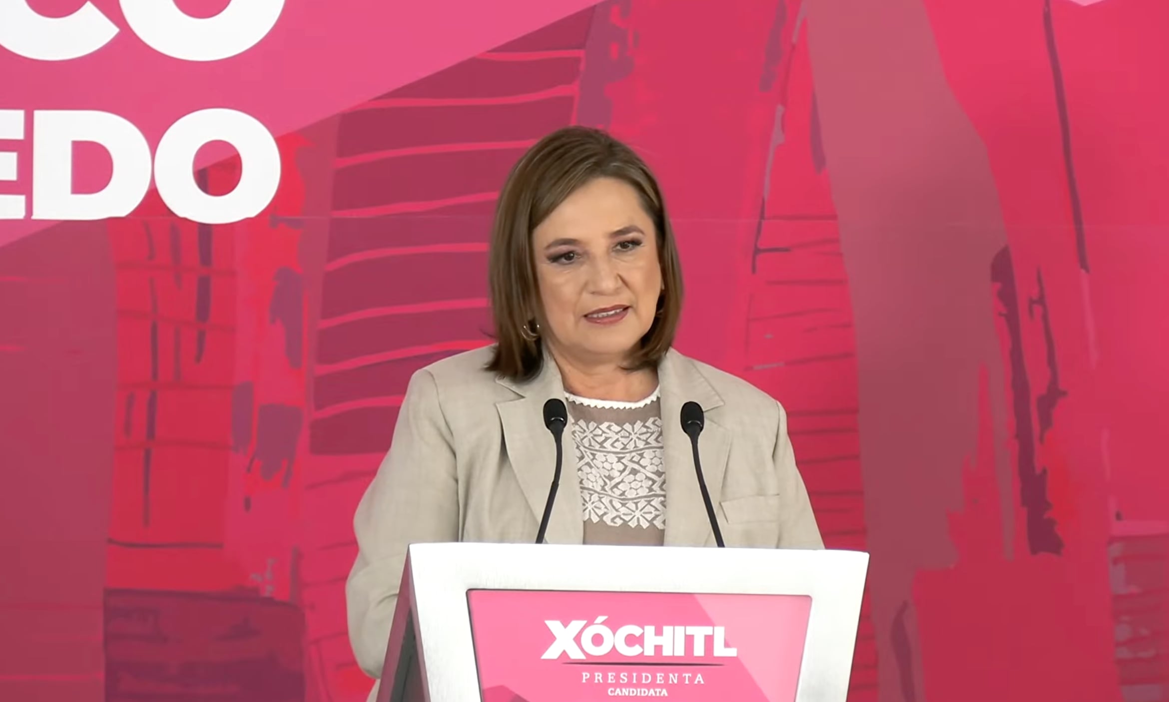 Xóchitl Gálvez, candidata a la presidencia
