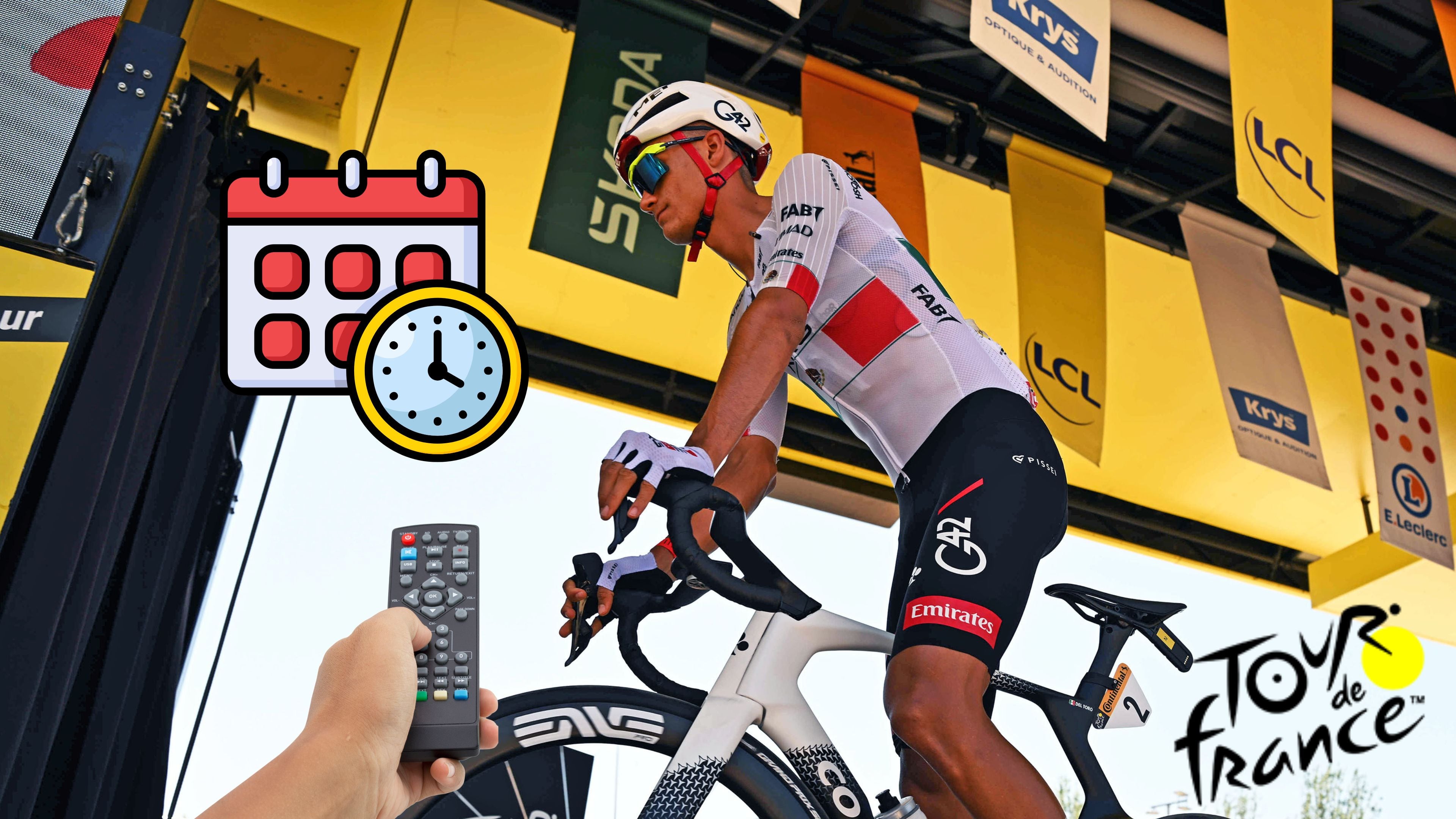 Isaac del Toro: Hora y canal para ver la Etapa 4 del Tour de Francia 2026