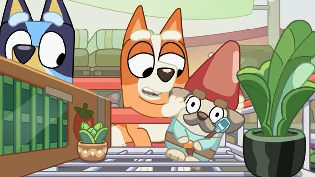 Bluey y Bingo consiguen juguetes nuevos