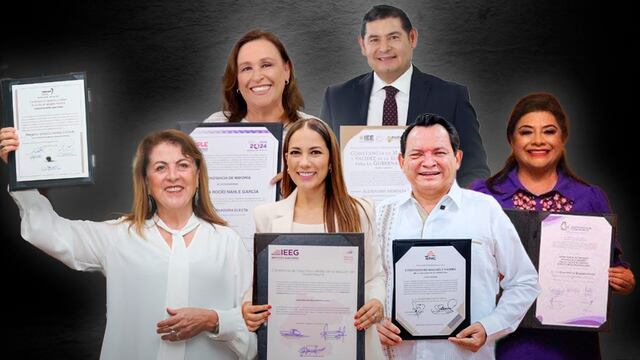 Gobernadores electos de Guanajuato, Chiapas, Veracruz, Puebla, CDMX, Morelos, Tabasco y Yucatán reciben constancia de mayoría