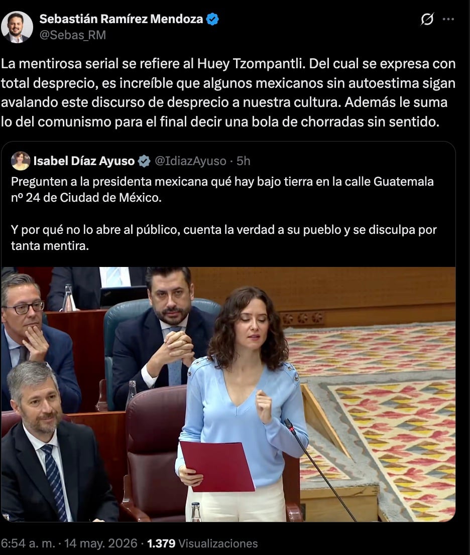 Fonatur responde a Ayuso y la llama "mentirosa serial"