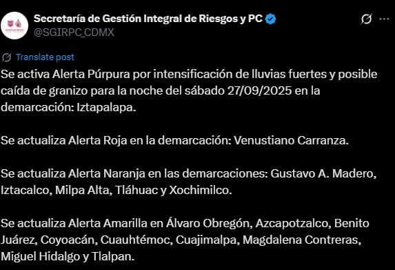 Lluvias desquician la CDMX