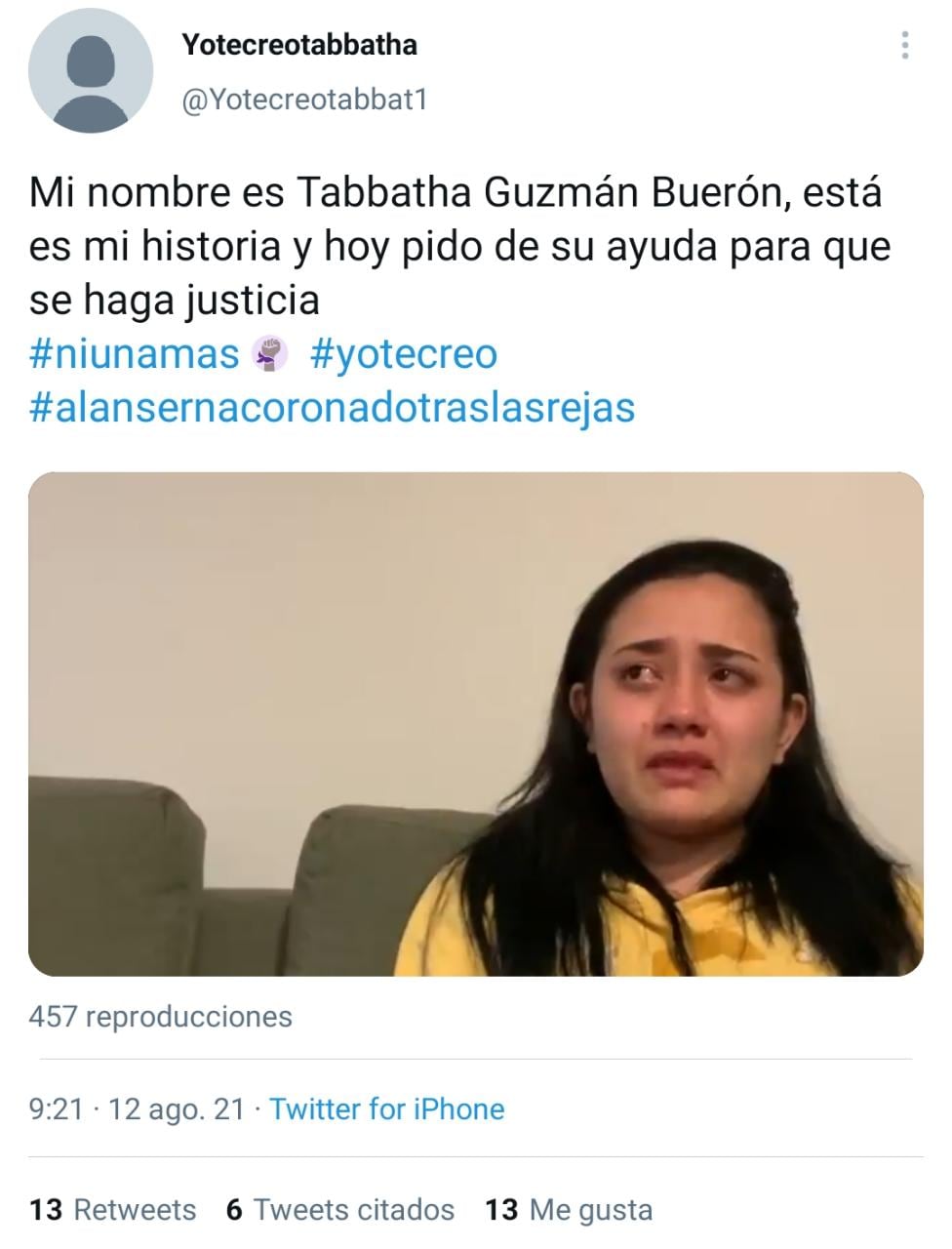 Testimonio de Tabbatha