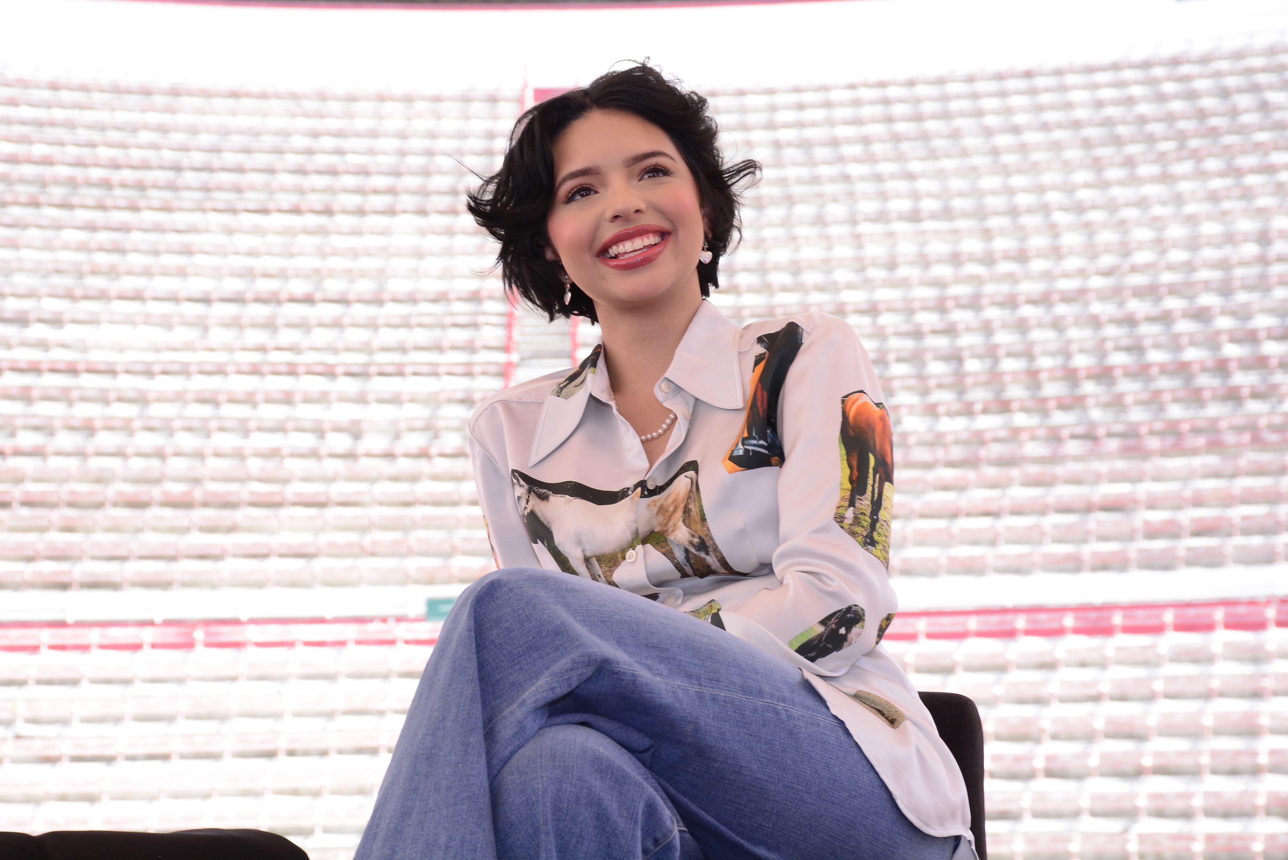 Ángela Aguilar, cantante.