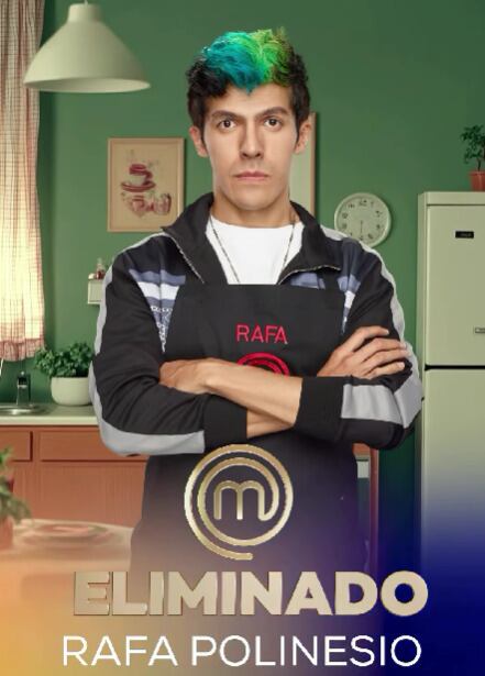 Rafa Polinesio fue el doceavo eliminado de MasterChef Celebrity 2025