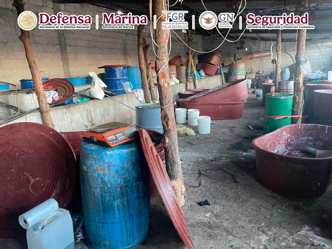 Omar García Harfuch operativo a laboratorios de metanfetamina en Tlaxcala y Puebla