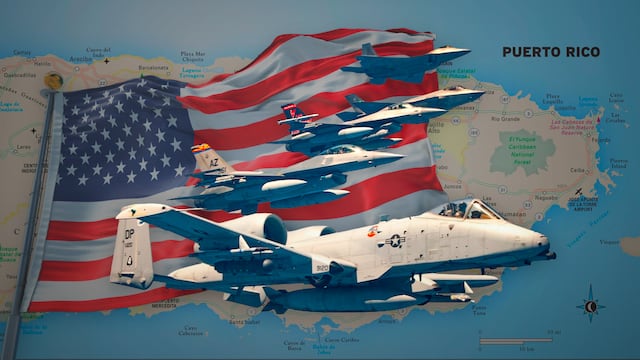 Estados Unidos despliega 10 aviones en Puerto Rico por conflicto con Venezuela