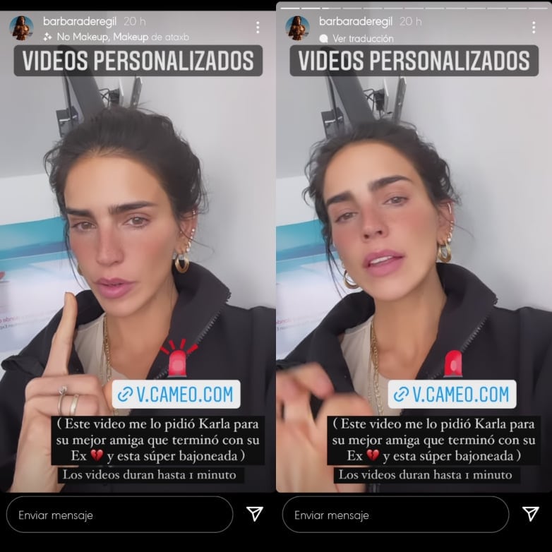 Bárbara de Regil vende videos motivacionales.