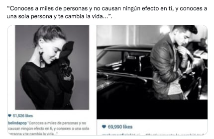 Belinda y Maluma se dedican mensajes en Instagram