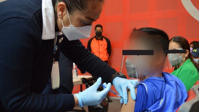 Vacunación a niños de 12 a 17 años