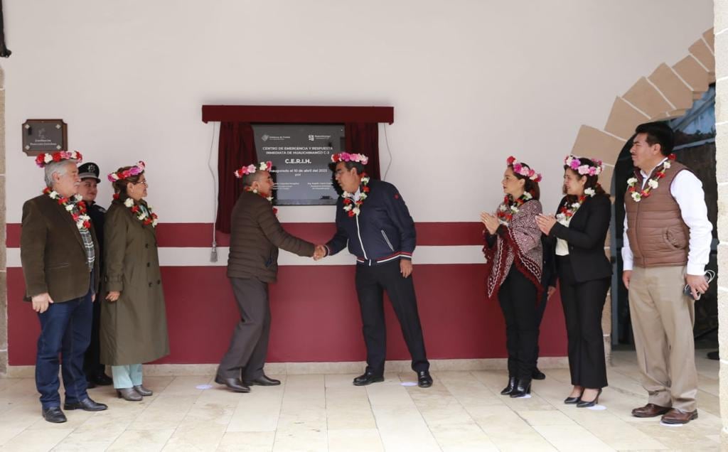 Sergio Salomón Céspedes inaugura el Centro de Emergencia y Respuesta Inmediata de Huauchinango (CERIH)