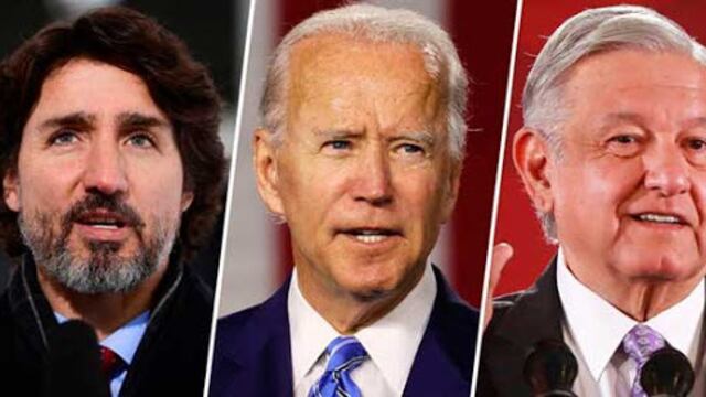 Trudeau, Biden y AMLO