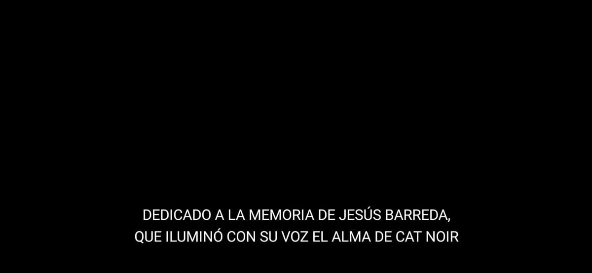 Dedicatoria a Jesús Barreda en la película de Ladybug