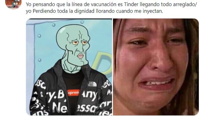 Memes por "tinder presencial" en vacunación