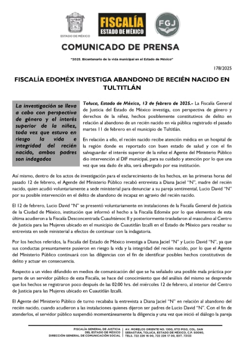 Fiscalía del Edomex reporta salud y cuidados del DIF