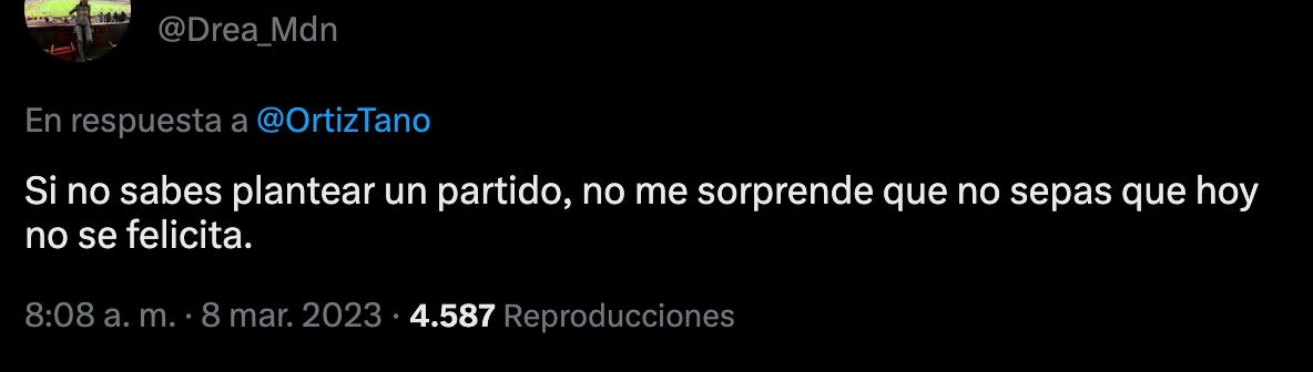 Una aficionada reclamó a Fernando Ortíz