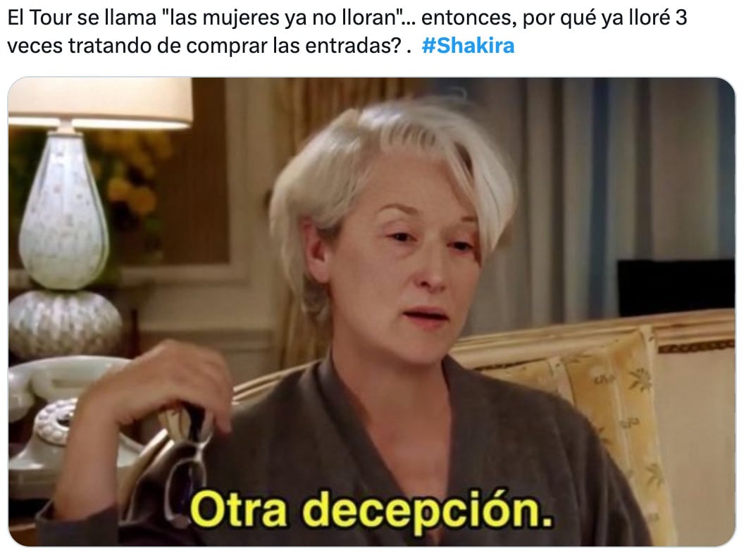Memes de la preventa de Shakira en México