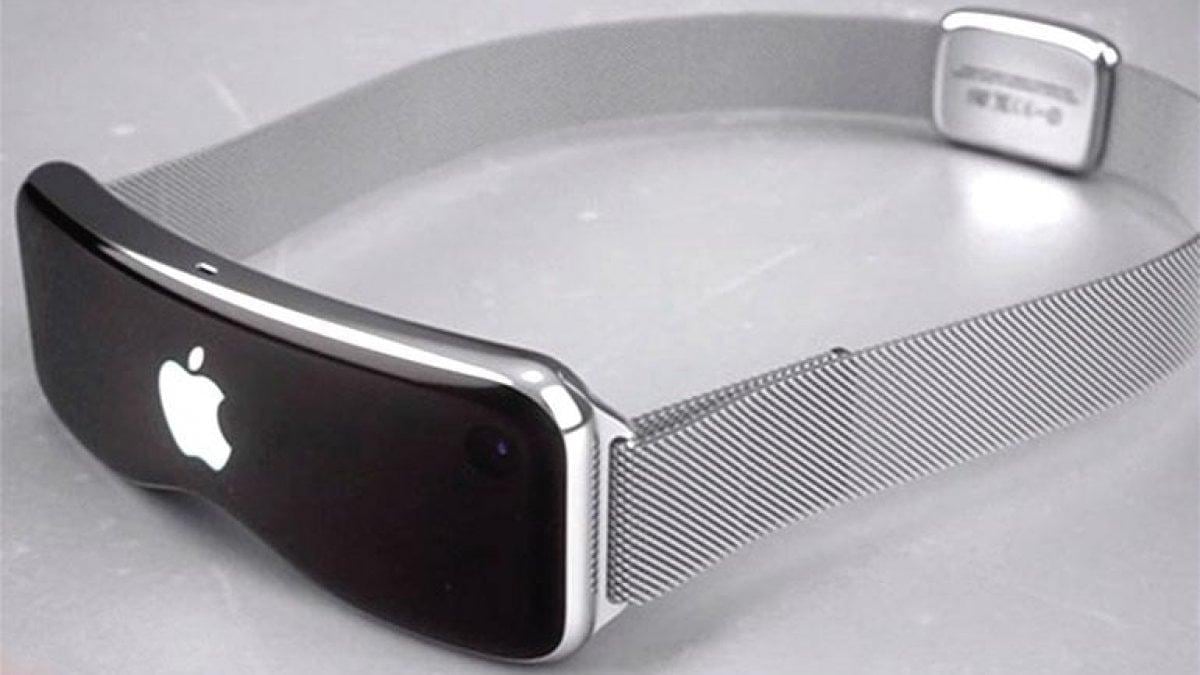 Concepto de las gafas de Realidad Aumentada de Apple.