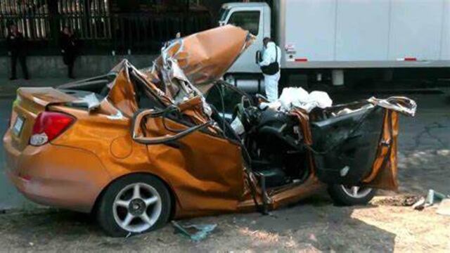 Un fuerte choque se registró en Eje Central CDMX