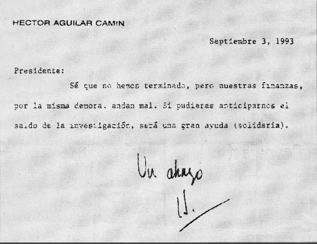 El apapacho de Salinas a Aguilar Camín
