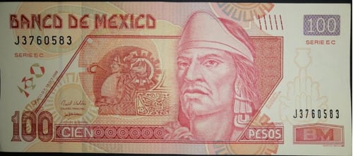 Billete de 100 pesos D1