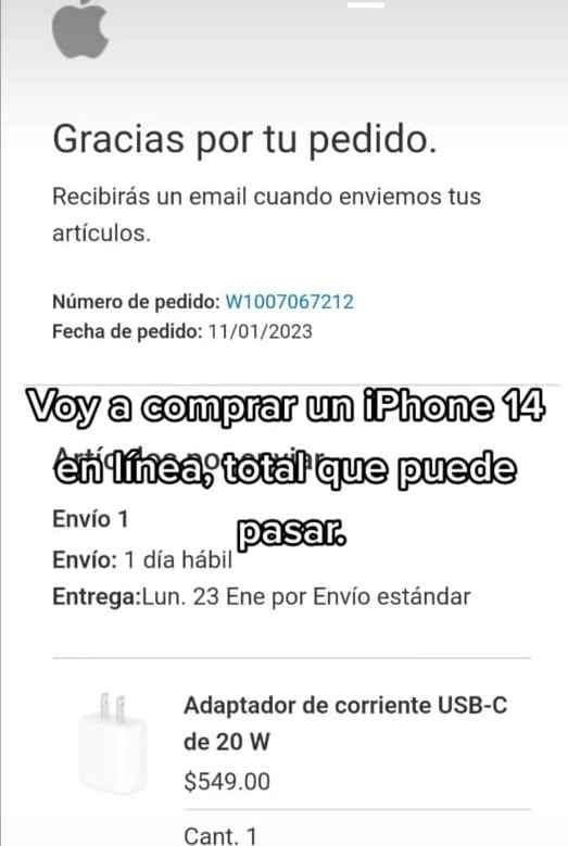 Compra un iPhone y solo le llega la funda