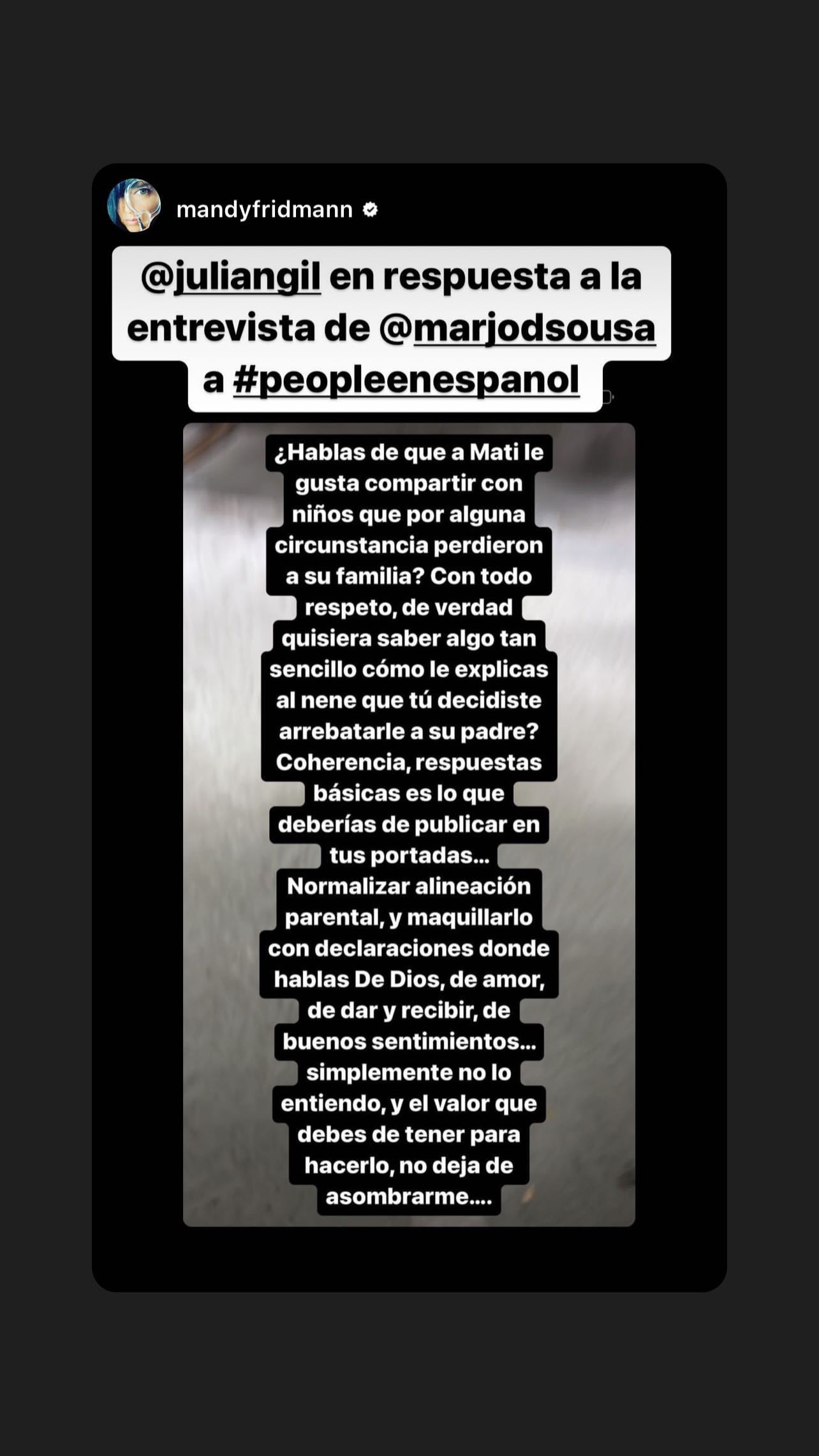 Julián Gil estalla contra revista que “normaliza” que Marjorie de Sousa lo aleje de su hijo