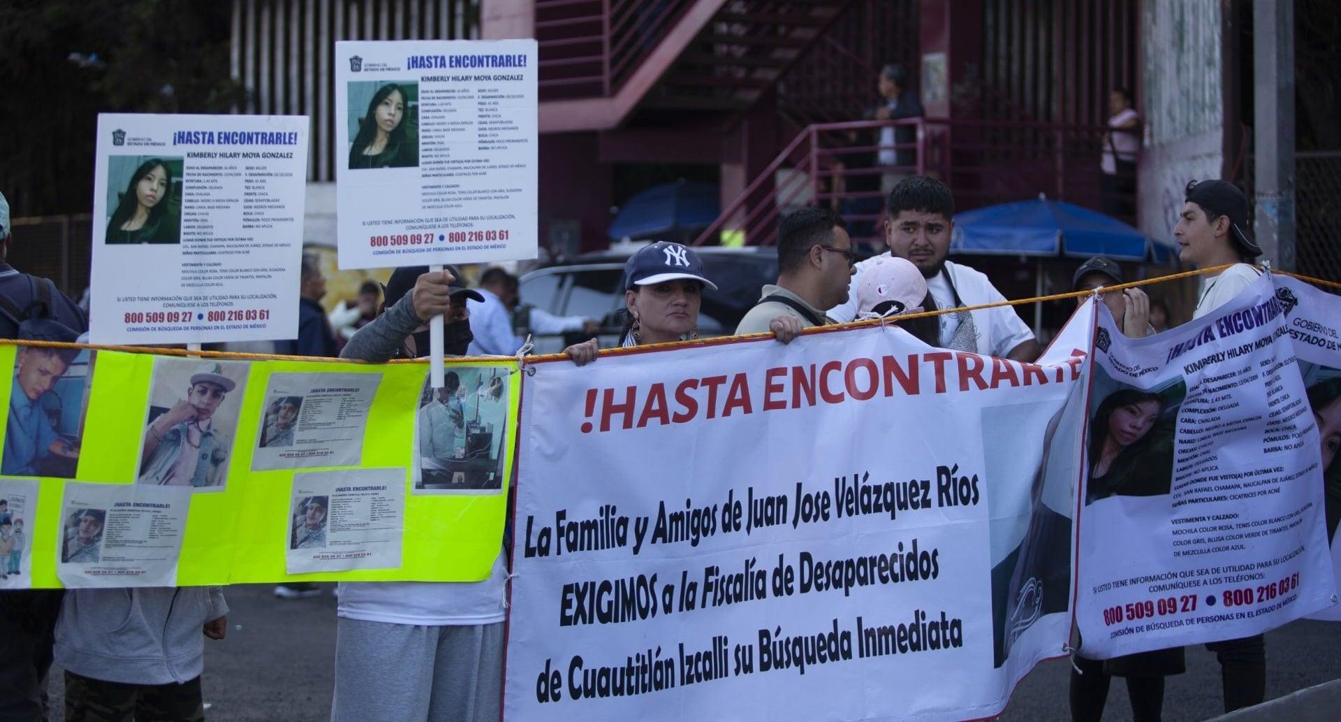 Bloqueo por la desaparición de Kimberly Moya en Naucalpan