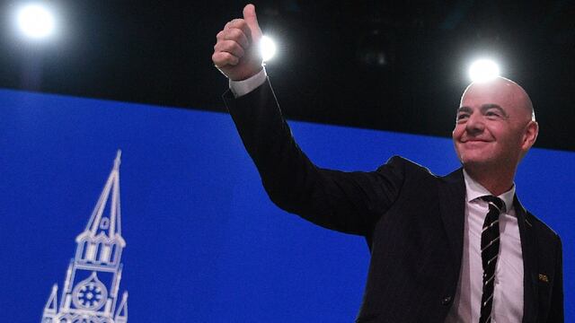 Gianni Infantino en el Congreso FIFA.