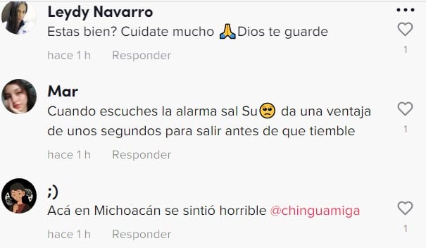 Comentarios de TikTok