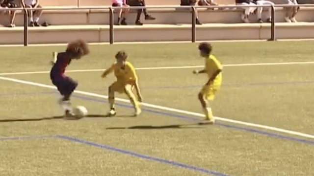 Adam Qaroual, la nueva joya del FC Barcelona que tiene 12 años y que ya lo están comparando con Maradona