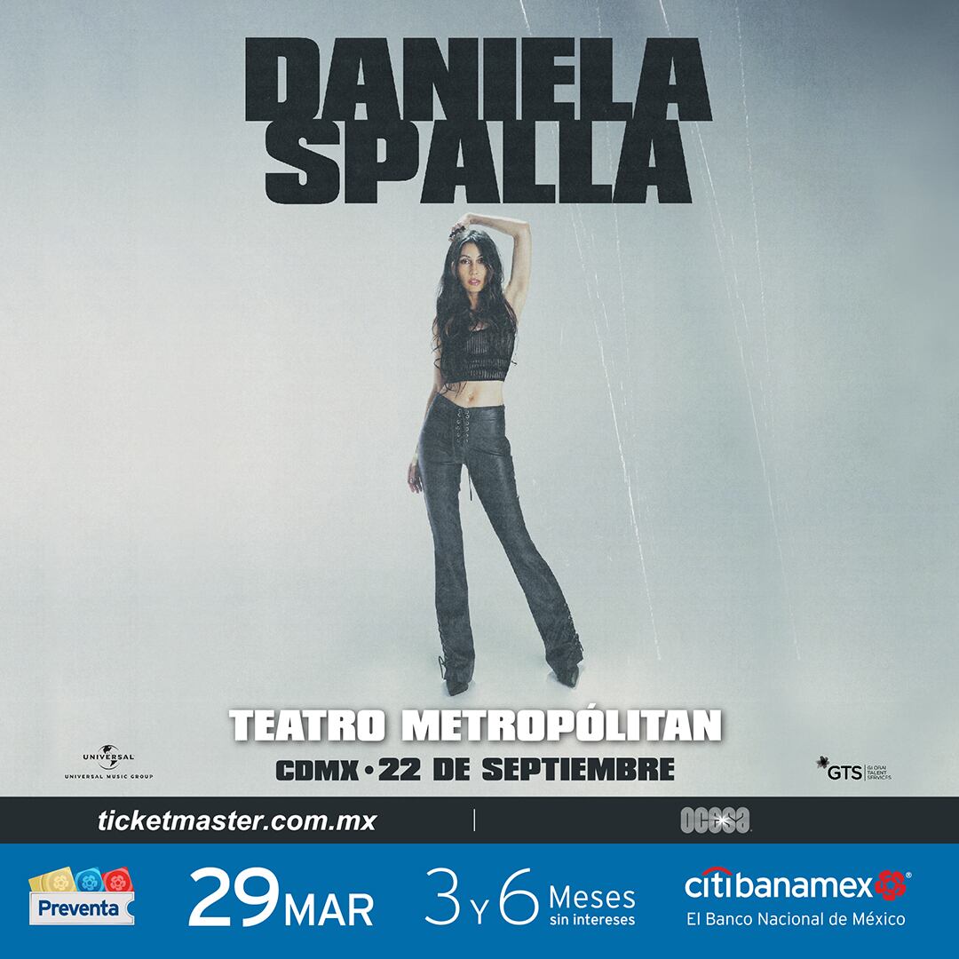 Daniela Spalla en México: Precio de boletos para su concierto en Teatro Metropólitan