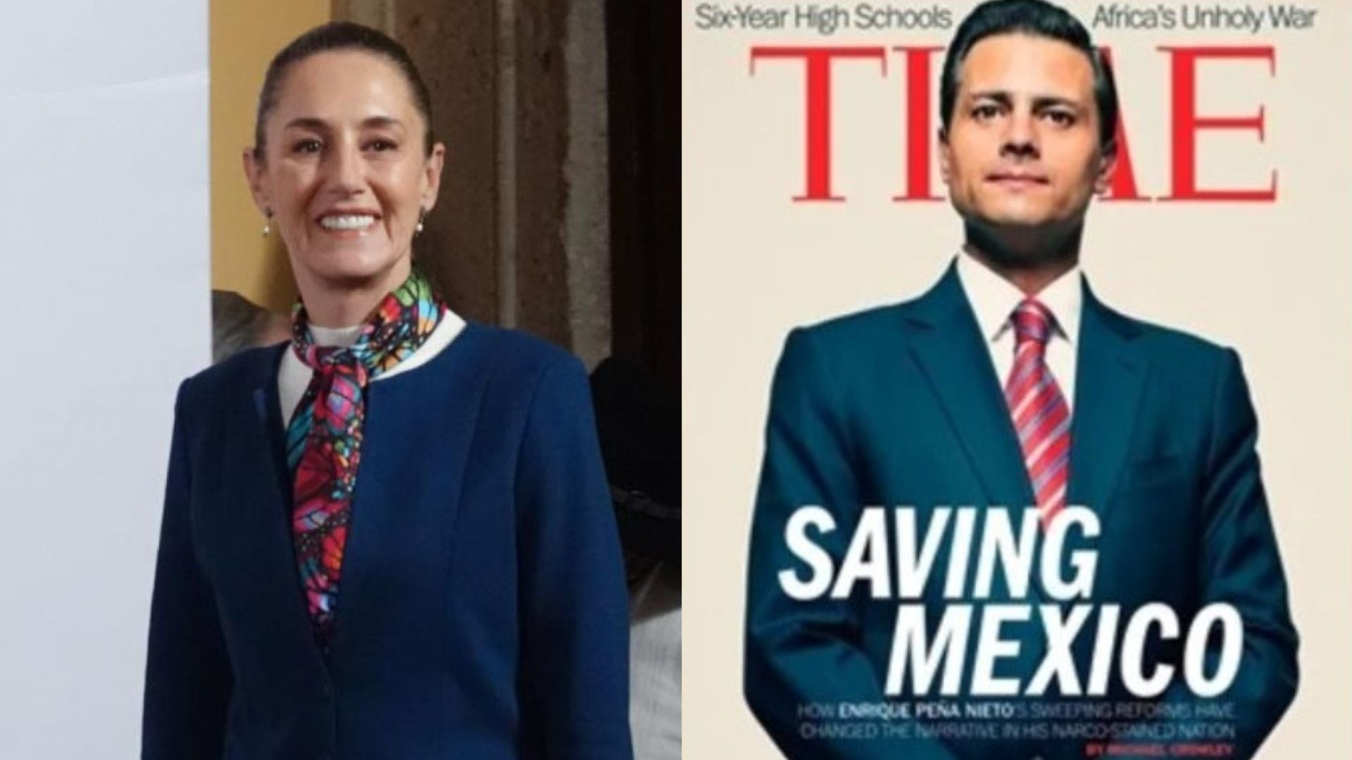 Claudia Sheinbaum pide que no la comparen con Enrique Peña Nieto por revista Time: “Una cosa es una cosa y otra cosa es otra cosa”