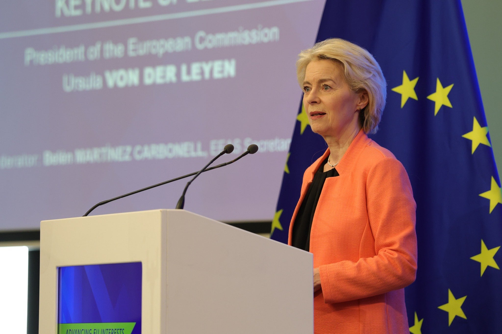 Ursula von der Leyen, presidenta de la Comisión Europea.