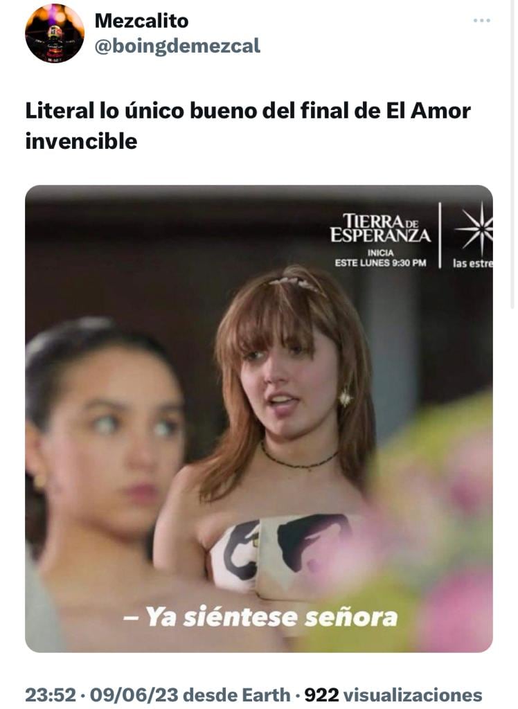 Memes por el final de El Amor invencible