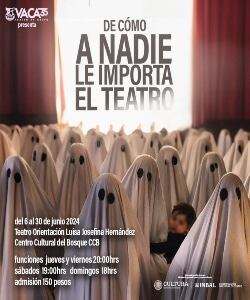 Portada de la obra; De cómo a nadie le importa el teatro