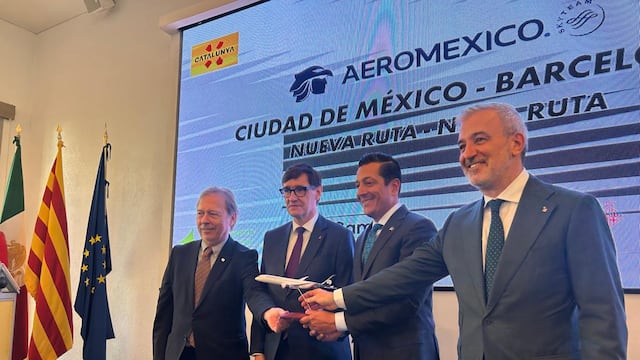 Aeroméxico presento su nueva ruta a Barcelona, España