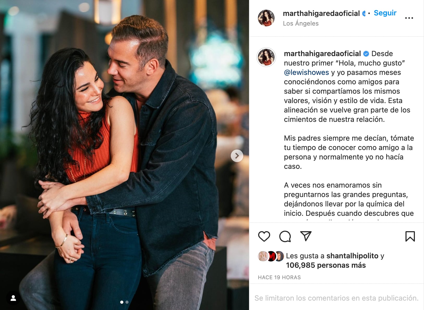 Martha Higareda con Lewis Howes