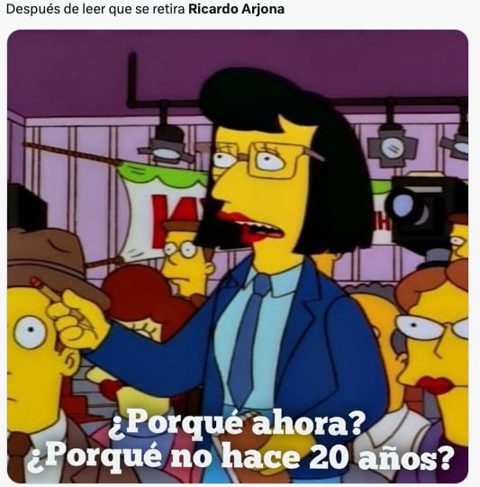 Memes del retiro de Ricardo Arjona